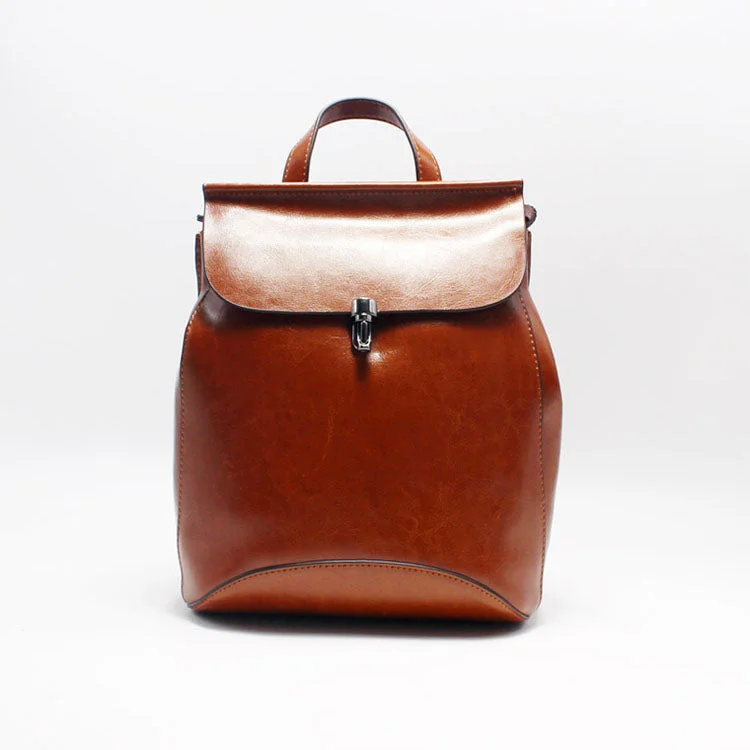 Chic And Edgy Cute Womens Leather Backpack Purse Leather Crossbody Bags for Women
