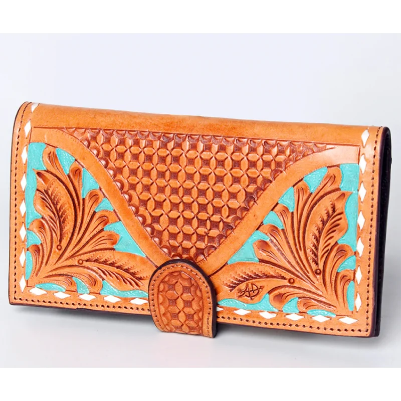 Tote Bag For Everyday Use American Darling "Laniee" Natural Tooled Wallet