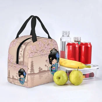 Affordable Bags For Budget Shoppers Kawaii Japanese Keiko Kokeshi Doll Lunch Bag