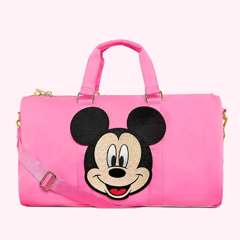 Flash Sales On Premium And High-Quality Bags Classic Bubblegum Duffle with Jumbo Mickey Patch Flash Sales On Premium And High-Quality Bags Classic Bubblegum Duffle with Jumbo Mickey Patch