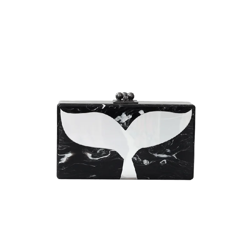 Durable And Fashionable Bags For Daily Use Jean Whale Tail Clutch