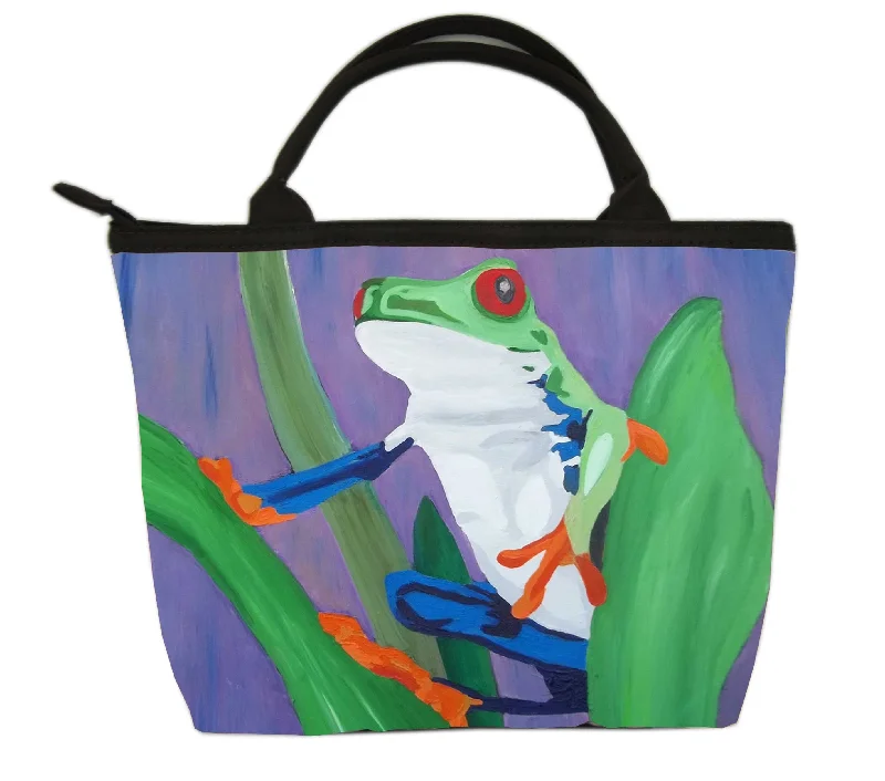 Luxury Bags On Sale Frog Kitten Purse- Kaleidoscope