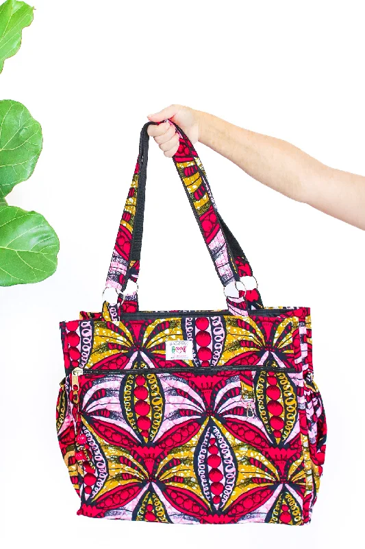 Uxury Designer Handbag Brands Wax Print Tote, Tana
