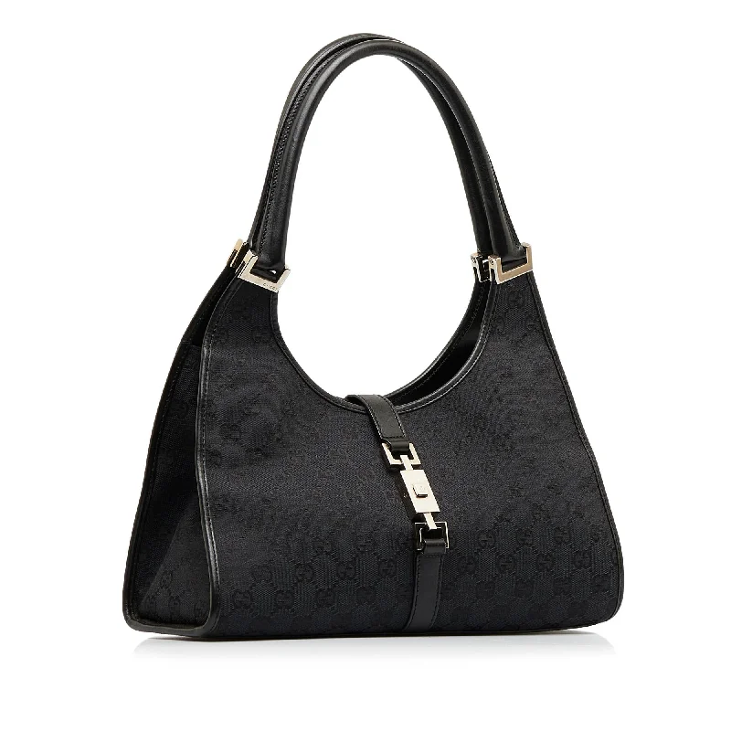 Bags For Free-Spirited And Artistic Styles Gucci GG Canvas Jackie Bardot (SHG-LxroRX)