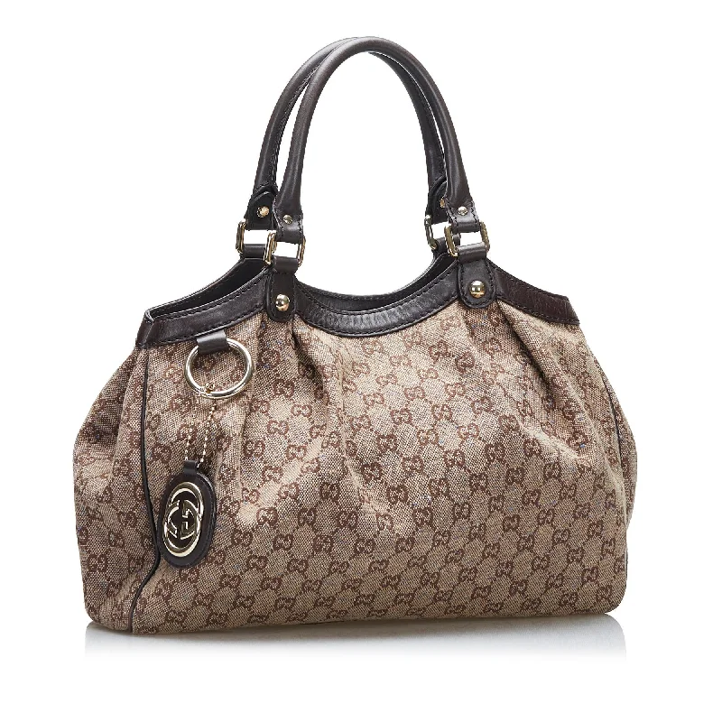 Designer Bags For Luxury Collectors With Offers Gucci GG Canvas Sukey (SHG-9YbwGD)