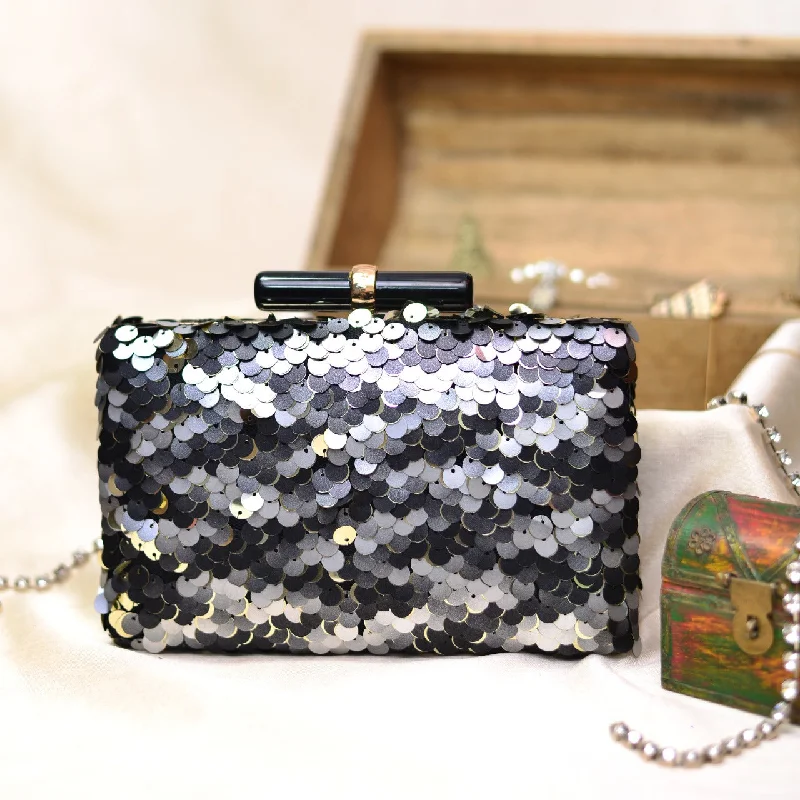Handbag For Women Artklim Silver Tones Party Clutch Bag