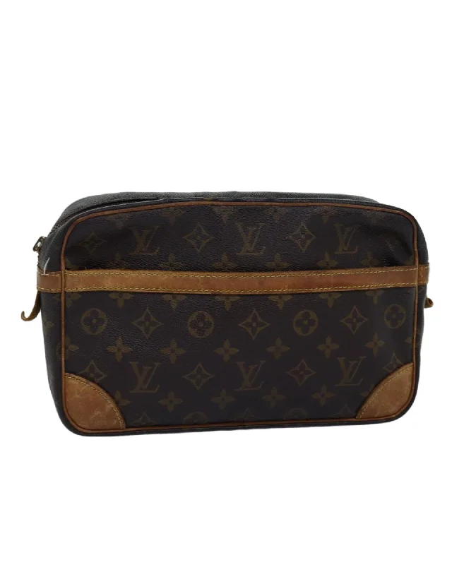Tsa-Approved Bags For Hassle-Free Airport Security Monogram Canvas Clutch Bag - Pre-Owned LV Accessory (SKU bs14127)
