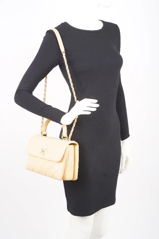 Bags For Sporty And Athletic Styles Chanel Womens Trendy Flap Bag Biscuit Lambskin Small