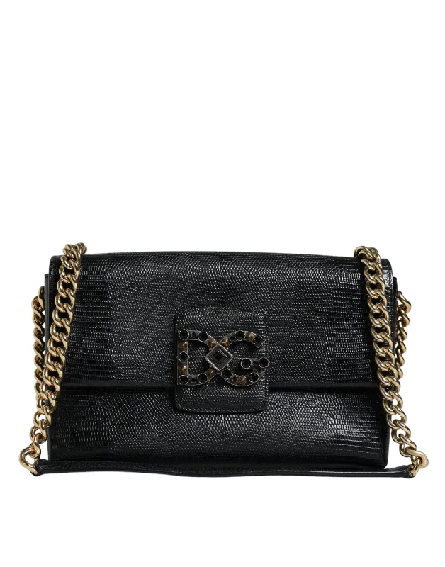 Everyday Bags For Work, School, Or Errands Dolce & Gabbana Leather DG Millennials Crystal Crossbody Women's Bag (Pre-Owned) Everyday Bags For Work, School, Or Errands Dolce & Gabbana Leather DG Millennials Crystal Crossbody Women's Bag (Pre-Owned)