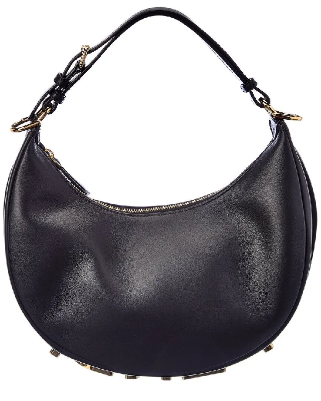 Urban Bags For City Life And Streetwear Fashion FENDI Fendigraphy Small Leather Hobo Bag